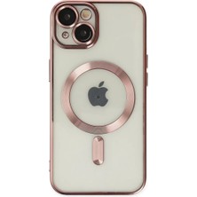 Newface iPhone 14 Plus Kılıf Kross Magneticsafe Kapak - Rose