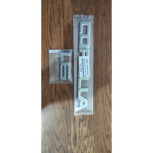 Restinal Corolla1.6 Bagaj Yazısı Corolla Yazı Arma Logo Seti A Kalite Oem Ürün Krom Kaplama 1992-97 2 Li Set