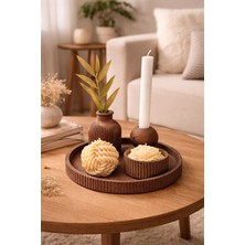 Özel Tasarım 6 Parça Bohem Mum & Vazo Seti- Salon Dekoru& Yeni Ev Hediyesi (Çiçek Dahil Değildir.9