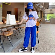 Punix Kids Punıx Kıds Hıp Hop Sokak Stili Baskılı Yüksek Kalite Yazlık Kız Çocuk Alt Eşofman  T-Shırt   Alt Üst Takım