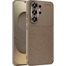 Cash Dukkan Newface Samsung Galaxy S26 Ultra Auto Focus Karbon Kapak - Kahverengi