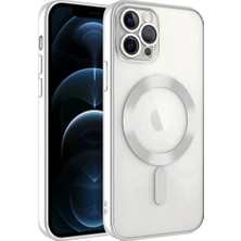 Newface iPhone 13 Pro Kılıf Kross Magneticsafe Kapak - Gümüş