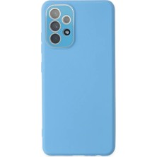 Newface Samsung Galaxy A53 5g Kılıf Lansman Glass Kapak - Mavi