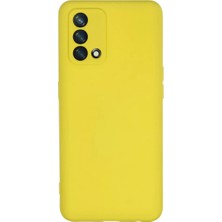 Newface Oppo A74 4g Kılıf Nano Içi Kadife Silikon - Sarı