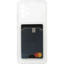 Newface Samsung Galaxy A73 5g Kılıf Kart Şeffaf Silikon - Şeffaf