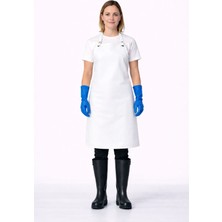 Bekiz Aşçı Kepi Üreticisi Bekiz Suni Deri Su Geçirmez Önlük Bulaşık Kasap Mermerci Endüstriyel Kullanım Için Beyaz