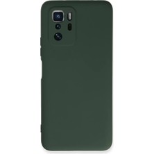 Newface Xiaomi Poco X3 Gt Kılıf Nano Içi Kadife Silikon - Koyu Yeşil