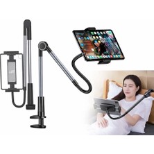 Jolita Lenovo Yoga Tab TB710FU 11" Uyumlu Tablet Tutucu Masa Kenarı Yatak Standı 360° Ayarlanabilir