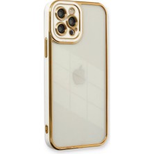 Newface iPhone 12 Pro Kılıf Liva Lens Silikon - Beyaz