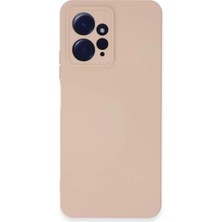 Newface Xiaomi Redmi Note 12 4g Kılıf Nano Içi Kadife Silikon - Pudra