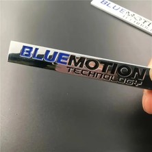 Restinal Bluemotion Vw Araba Amblemi - Yüksek Kaliteli Plaka Çerçevesi ve Bagaj Rozeti Kapı Rozeti Bluemotion