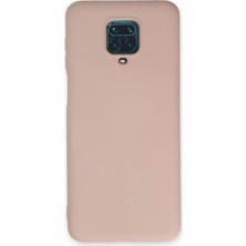 Newface Xiaomi Redmi Note 9 Pro Kılıf Nano Içi Kadife Silikon - Pudra