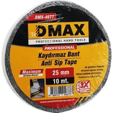 K-Yonlineticaretbug Dmax DMX-4677 ( 25MM x 10MT ) ( Kaydırmaz ) ( Siyah ) Bant*72