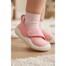 Vicco Panku Unisex Ortopedik Hafif İlk Adım Ayakkabısı Kız Çocuk İçin Düz Taban Cırtlı