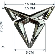 Restinal Cupra Logo Arma 7.5 cm Dekoratif Amblem Ölçüye Göre Alınız Ön Panjur Bagaj Uyumlu