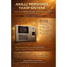 Parmak Izi Kartlı  Personel Takip Cihazı-Web Giriş Çıkış Programı(10 Kart  Hediyeli)