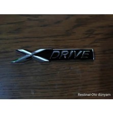Restinal F30/F31/F34 Xdrive Metal Arka Bagaj Rozet Logo Arması Uyumlu Dayanıklı Kaliteli Yeni Bmw 3 Serisi