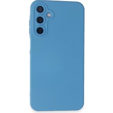 Dukkanıum Newface Samsung Galaxy A25 5g Kılıf Nano Içi Kadife Silikon - Mavi