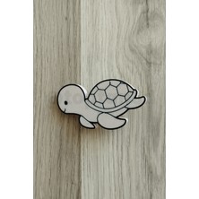 Deniz Kaplumbağası Dolap Kulpu - 5'li Deniz Hayvanları Seti - Çocuk Odası Dolap Kulpları (1 Adet)