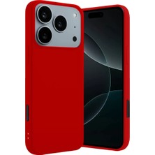 Zemira Home Newface Apple iPhone 17 Pro Max First Silikon - Kırmızı