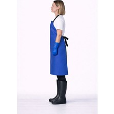 Bekiz Aşçı Kepi Üreticisi Bekiz Suni Deri Su Geçirmez Önlük Bulaşık Kasap Mermerci Endüstriyel Kullanım Için Saks Mavi