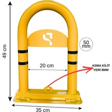 Başaranlar Yatar "u" Park Direği Asma Kilit Takılır 50CM