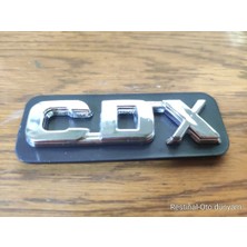 Restinal Opel Vectra A Cdx Uyumlu Yan Kapı Çıtası Arma Sticker Cdx 1 Adet Krom 3D Kabartma A Kalite