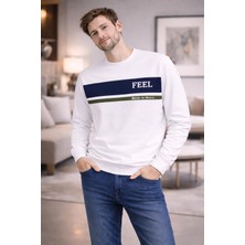 The Feel Marcel Erkek Dar Kesim Flim Fit Bisiklet Yaka Desenli Kazak