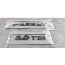 Restinal Vw Passat B7 B8 cc 2.0 Tdı Bagaj Yazısı Logo Amblem Arka Bagaj Yazı Takım A Kalite Ithal Set Oem 2.0