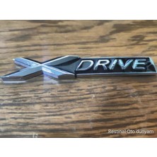 Restinal F10/F11 Xdrive Metal Arka Bagaj Rozet Logo Arması Uyumlu Dayanıklı Kaliteli Bmw 5 Serisi