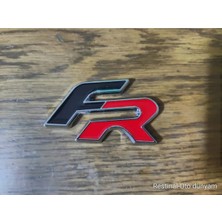 Restinal Seat Fr Metal Logo Arka Bagaj Amblem Arma Yapıştırma Araba Aksesuarı Yeni Ürün Siyah Kırmızı