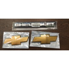 Restinal Kalos Hatchback 3 Lü Bagaj Seti 2003-2008 Ön Arma, Chevrolet Yazı Takımı – Arka Logo Amblem