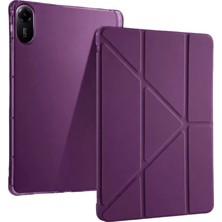 Zemira Home Newface Xiaomi Redmi Pad 2 Kalemlikli Mars Tablet Kılıfı - Mürdüm