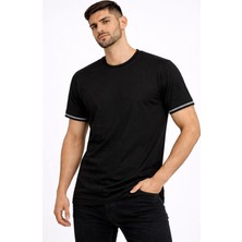 Classics Men Turbulance Bisiklet Yaka Kısa Kol Erkek Kol Detay Tişört - 7604