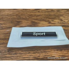 Restinal Sport Yazı 3D Kalın Arma Logo Yapıştırma Sticker Oto Çamurluk Kapı Bagaj Universal Şık