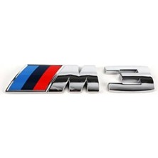 Restinal Bmw 3 Serisi F30 M3 Bagaj Yazısı Bmw 3 Serisi M3 Bagaj Yazı Logo Amblem Paslanmaz Çelik 13CM