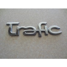 Restinal Renault Trafic 2001-2006 Bagaj Yazısı Orijinal Görünümlü Krom 3D Arka Amblem Logo Sticker