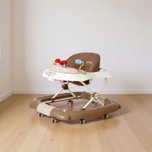 Prego 5082 Digo Kahve Renkli Yürüteç Silikon Malzeme ile Ergonomik Tasarım ve Katlanabilir Özellik