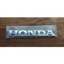 Restinal Honda Civic Bagaj Logosu Krom - Tüm Modellere Uyumlu Araç Yazısı Amblemi