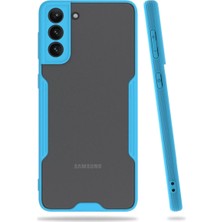 Zemira Home Newface Samsung Galaxy S21 Plus Kılıf Platin Silikon - Mavi