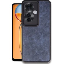 Zemira Home Newface Oppo Reno 11F Kılıf Aras Deri Kapak - Lacivert