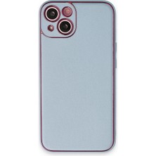 Zemira Home Newface iPhone 14 Plus Kılıf Coco Deri Silikon Kapak - Sky Blue