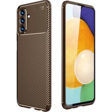Zemira Home Newface Samsung Galaxy A36 Kılıf Auto Focus Karbon Kapak - Kahverengi