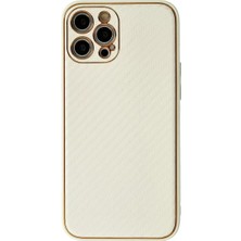 Zemira Home Newface iPhone 12 Pro Kılıf Coco Karbon Silikon - Beyaz