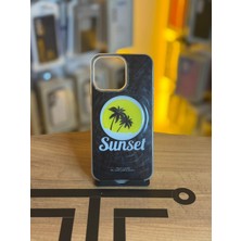 Avcı Teknoloji Market iPhone 15 Pro Max Uyumlu Renkli Illüstrasyon Özel Tasarım Silikon Kılıf