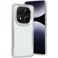 Zemira Home Newface Xiaomi Redmi Note 14 Pro 5g Kılıf Boyi Silikon Kapak - Gümüş