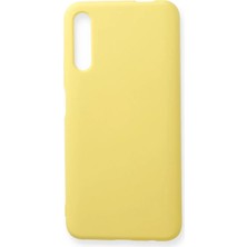 Zemira Home Newface Huawei P Smart Pro / Y9S Kılıf Nano Içi Kadife Silikon - Sarı