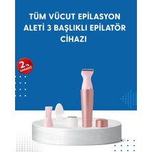 Dukkanıum 3 Başlıklı Taşınabilir Yüz ve Vücut Tüy Alma Makinesi