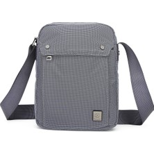 Smart Bags Smart Dikey Model Su Geçirmez Ayarlanabilir Uzun Askılı Erkek Günlük Omuz Çantası Gri