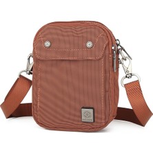 Smart Bags Smart Küçük Boy Su Geçirmez Çift Bölmeli Askılı Erkek Omuz Çantası Kiremit